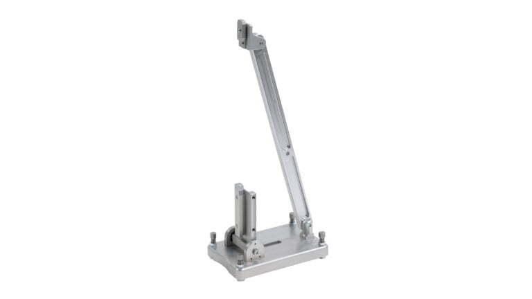 a base plate and back support in metal.