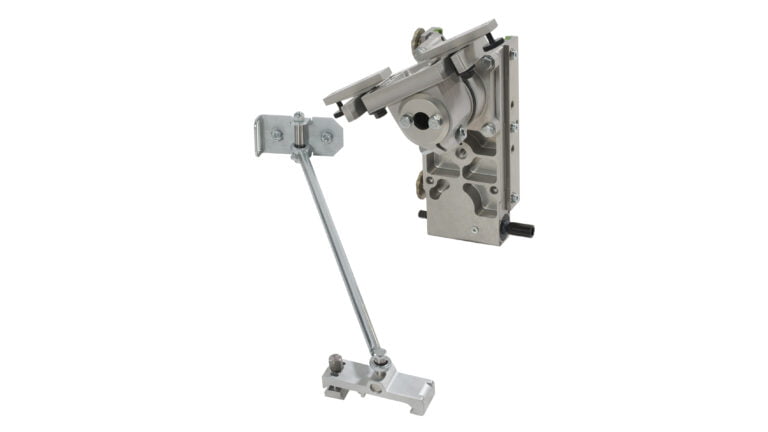 a carriage and back support in metal.