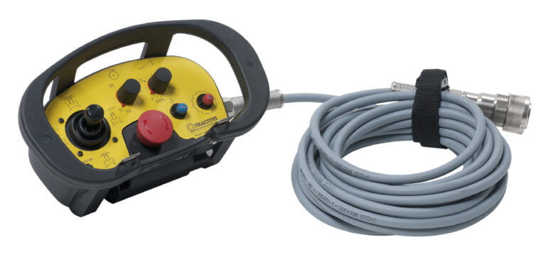 a remote control with cable.