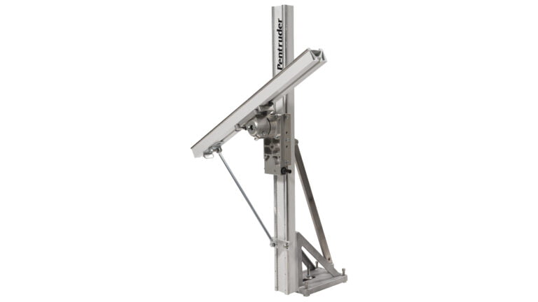 two ts-track connected together with a angel attachment